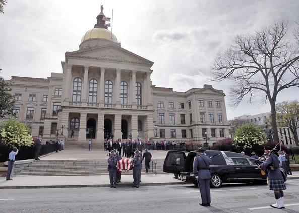Zell Miller's funeral at Capitol